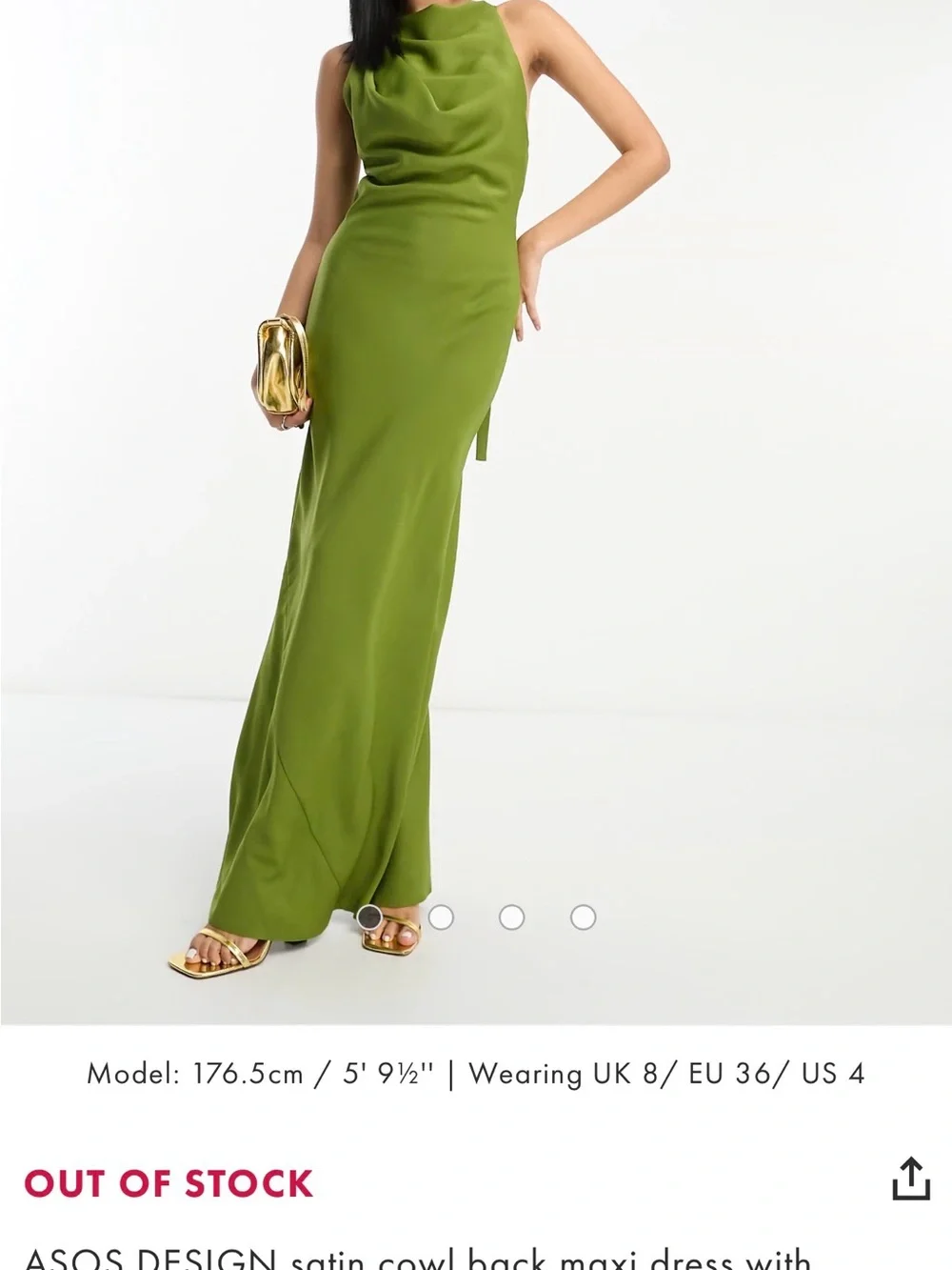 ASOS | Dresses | Asos Olive Green Satin Cowlback Maxi Dress | Poshmark ASOS | Dresses | Asos Olive Green Satin Cowlback Maxi Dress | Poshmark